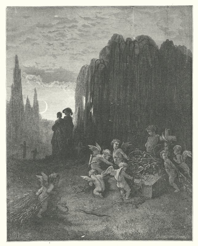 The Fables of La Fontaine: The Young Widow by Gustave Dore