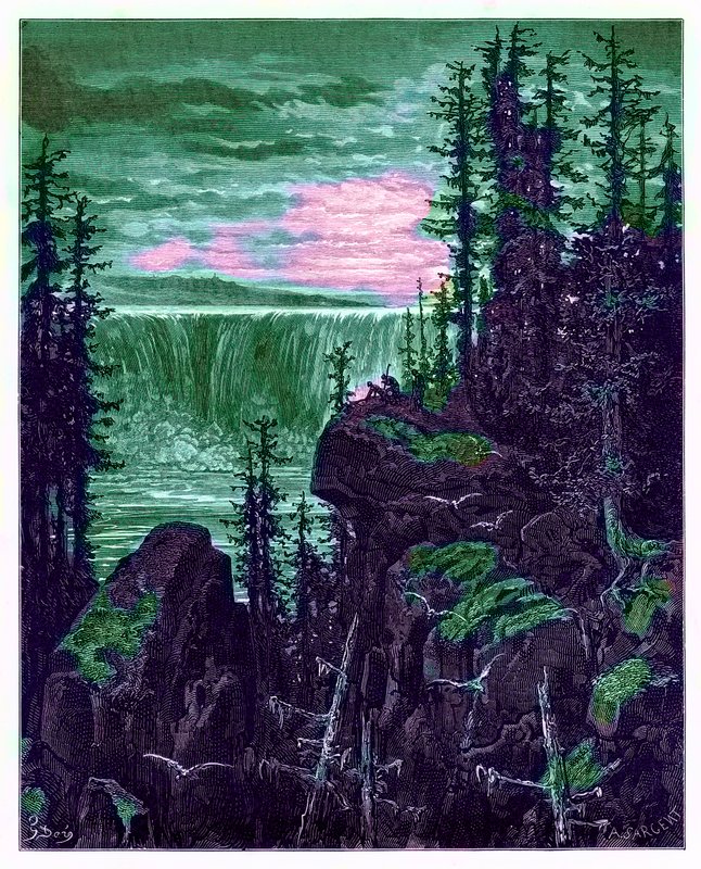 The Falls of Niagara, illustration from 