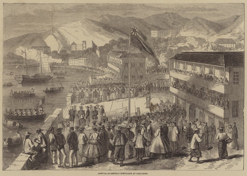 Arrival of General Montaubon at Hong-Kong by Gustave Janet