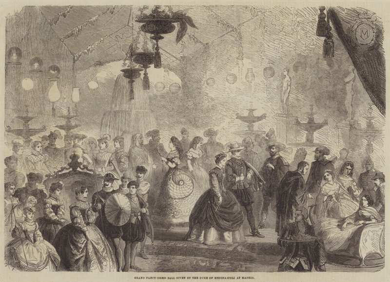 Grand Fancy-Dress Ball given by the Duke of Medina-Coeli at Madrid by Gustave Janet