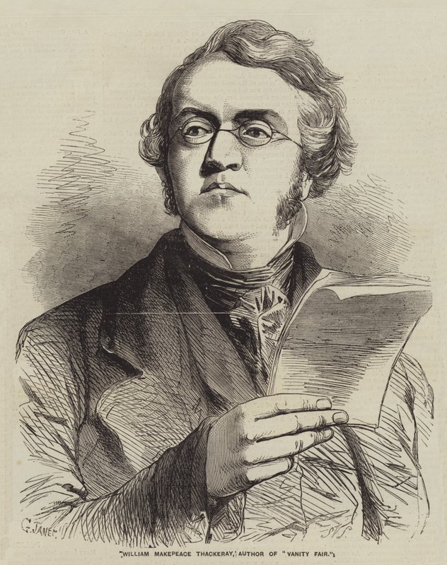 William Makepeace Thackeray, Author of Vanity Fair by Gustave Janet