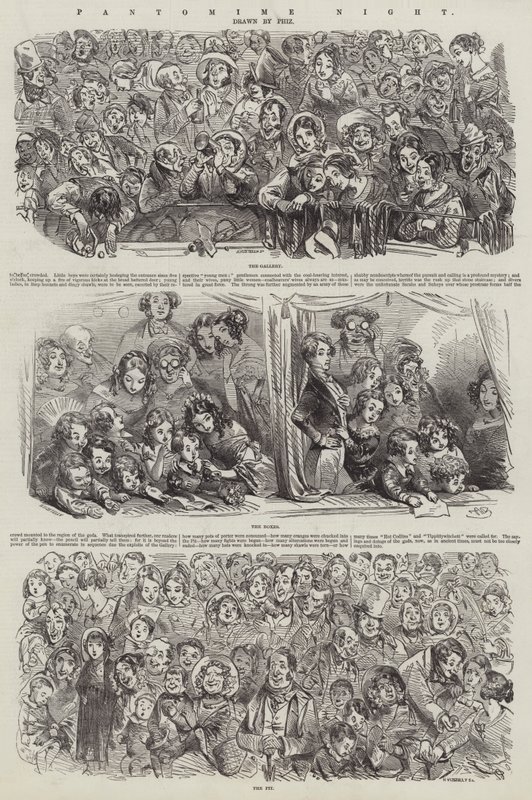 Pantomime Night by Hablot Knight Browne