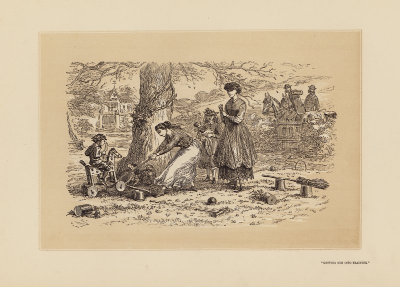 Getting Him into Training by Hablot Knight (1815 92) Browne