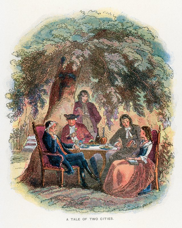 Illustration for A Tale of Two Cities by Hablot Knight Browne