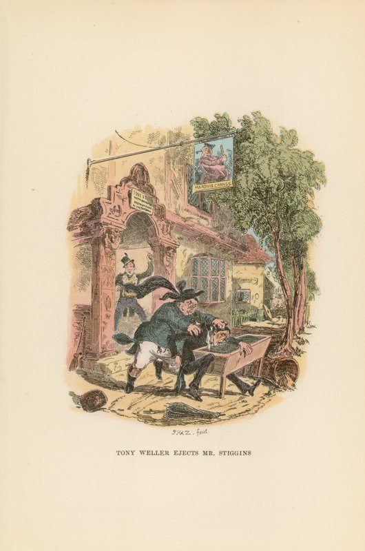 Illustration for Pickwick Papers by Hablot Knight Browne