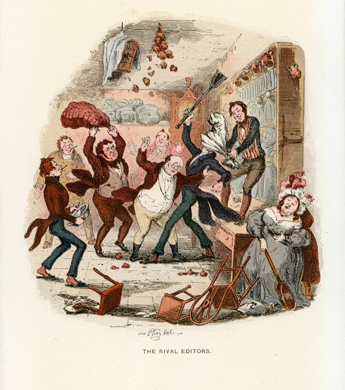 Illustration for the Pickwick Papers by Hablot Knight Browne