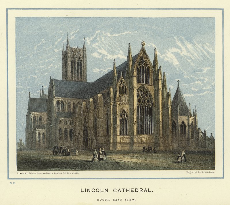 Lincoln Cathedral, South East View by Hablot Knight Browne