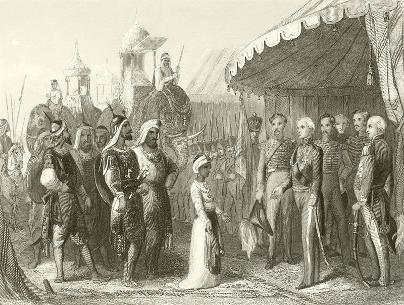 Submission of the Maharajah Dhuleep Singh to Sir Henry Hardinge by Hablot Knight Browne