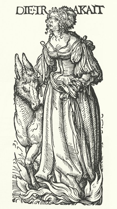 Sloth: one of the seven deadly sins by Hans (after) Burgkmair