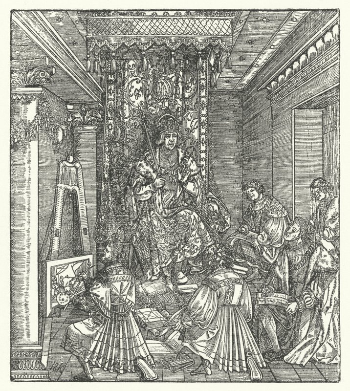 The Prince with the Proclaimers of His Glory by Hans (after) Burgkmair