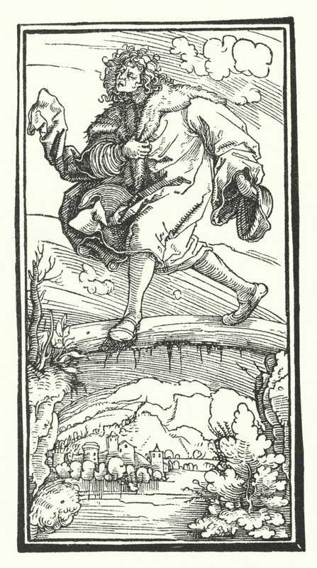 Woodcut from De Remediis Utriusque Fortunae (Remedies for Fortune Fair and Foul) by Petrarch by Hans (after) Burgkmair