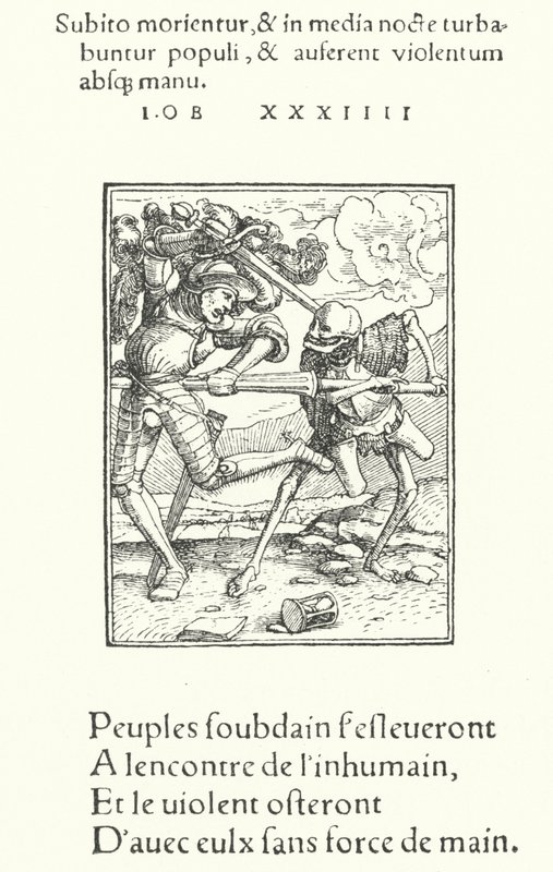 The Armed Knight (engraving) by Hans (after) Holbein the Younger