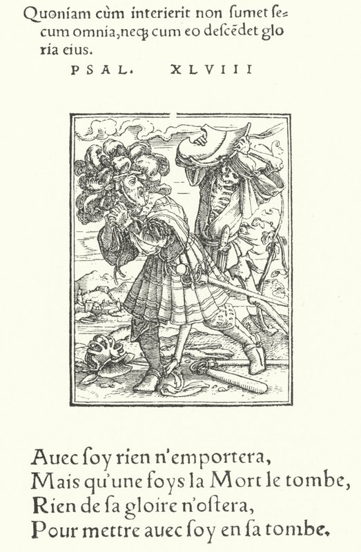 The Count (engraving) by Hans (after) Holbein the Younger