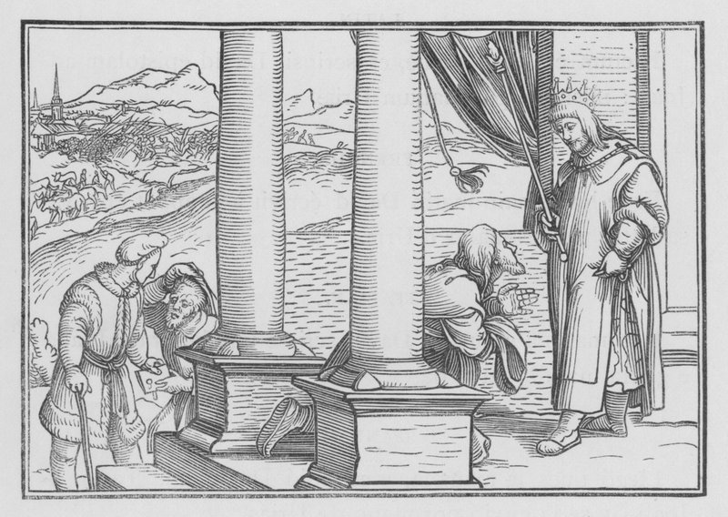Nathan Reproves David by a Parable, 2 Samuel XII, 7 by Hans Holbein der Jüngere