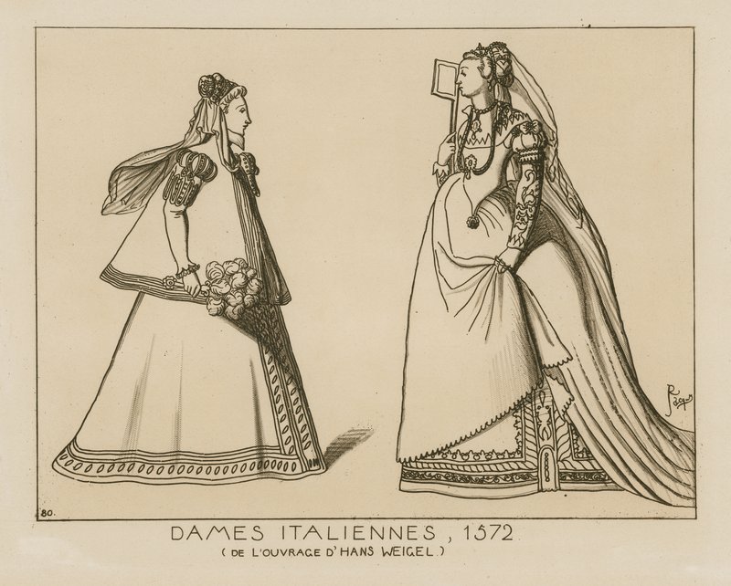 Italian Women, 1572 by Hans Weigel