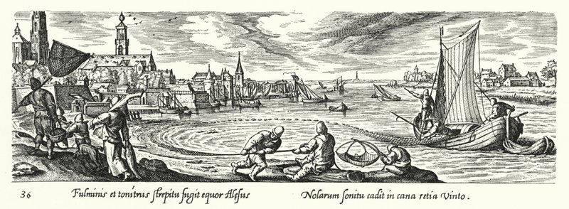 Fishing with a Spherical Net by Hans after Bol