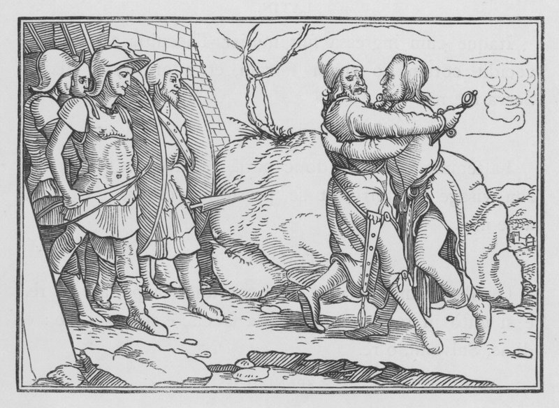 Amasa is Slain by Joab by Hans after Holbein the Younger