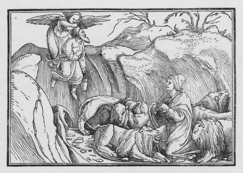 Daniel in the Den of Lions by Hans after Holbein the Younger