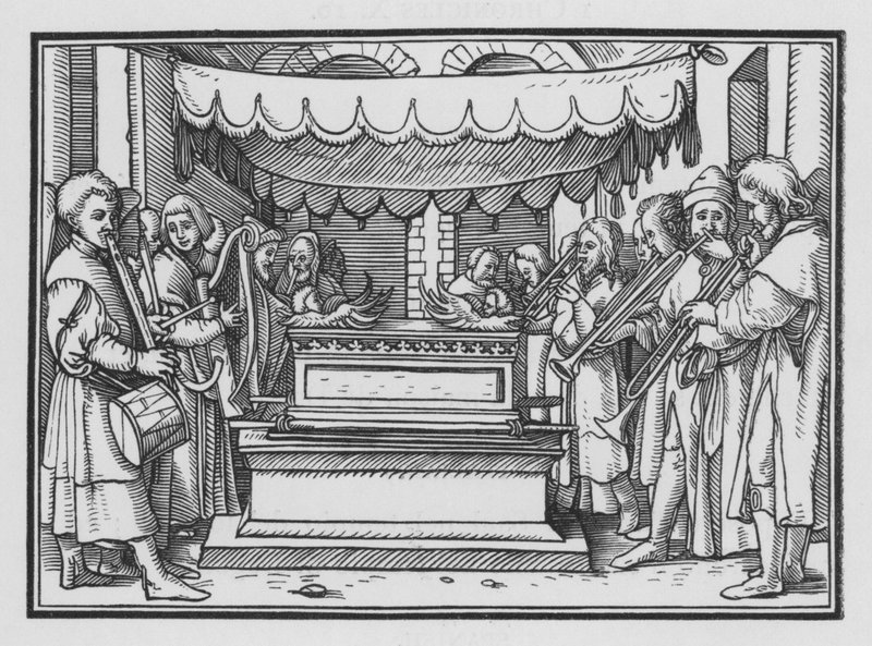 David Appoints a Band of Singers and Music to Praise the Lord by Hans after Holbein the Younger