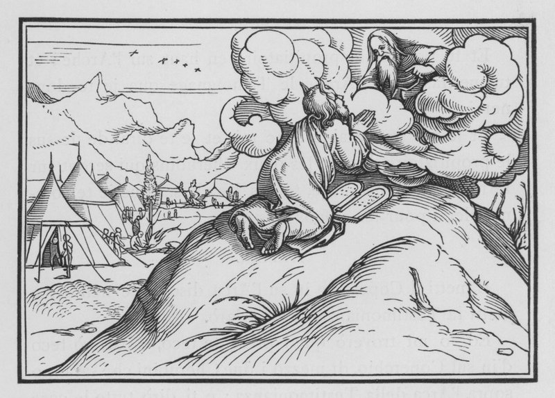 Moses Goes Up Again into the Mount by Hans after Holbein the Younger