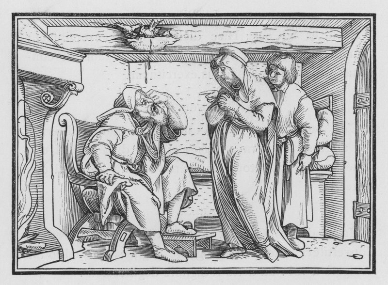 Tobit Becometh Blind by Hans after Holbein the Younger