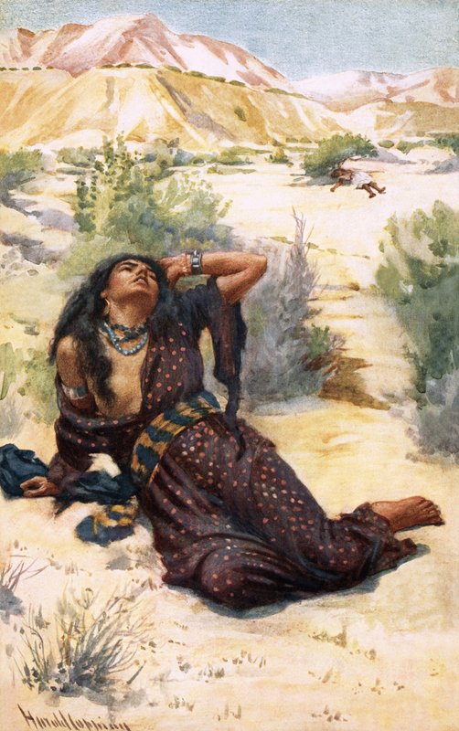 Hagar and Ishmael by Harold Copping