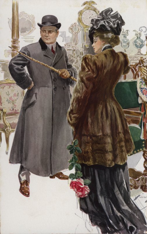 Illustration for When a Man Marries by Mary Roberts Rinehart by Harrison Fisher