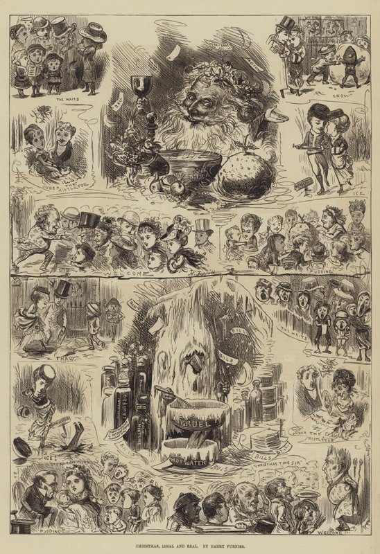 Christmas, Ideal and Real by Harry Furniss