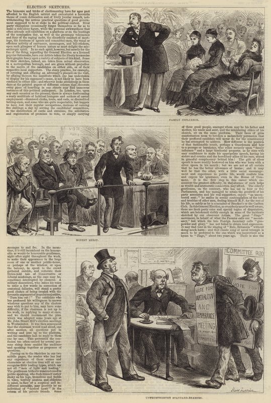 Election Sketches by Harry Furniss
