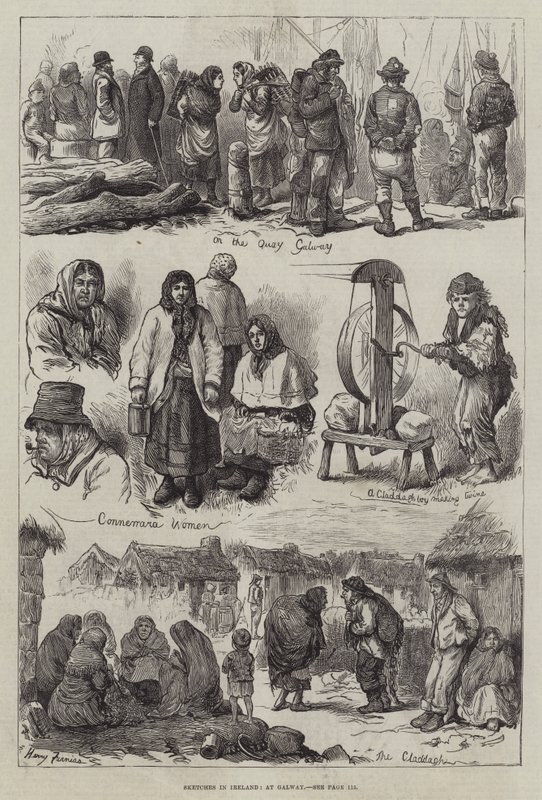 Sketches in Ireland, at Galway by Harry Furniss