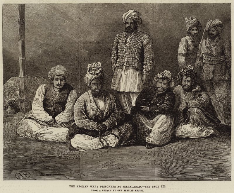 The Afghan War, Prisoners at Jellalabad by Harry Furniss