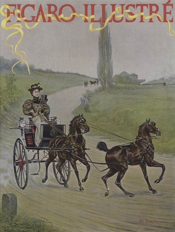 In Tandem (Cover of Le Figaro Illustre, June 1895) by Harry Finney