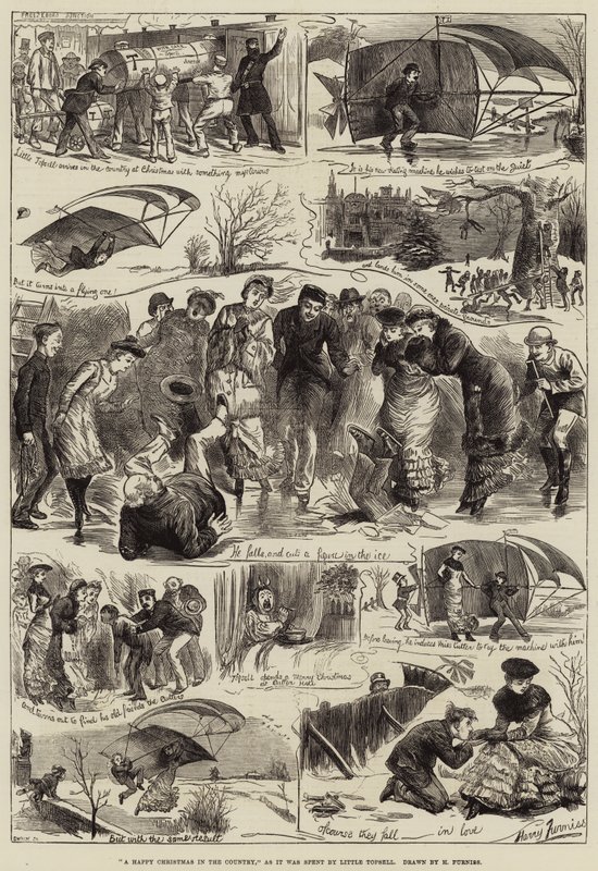A Happy Christmas in the Country, as it was spent by Little Topsell by Harry Furniss