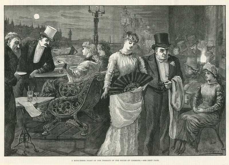 A Midsummer Night on the Terrace of the House of Commons by Harry Furniss