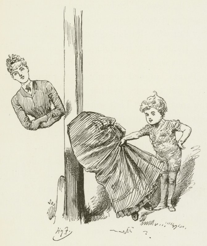 Illustration for Sylvie and Bruno by Harry Furniss