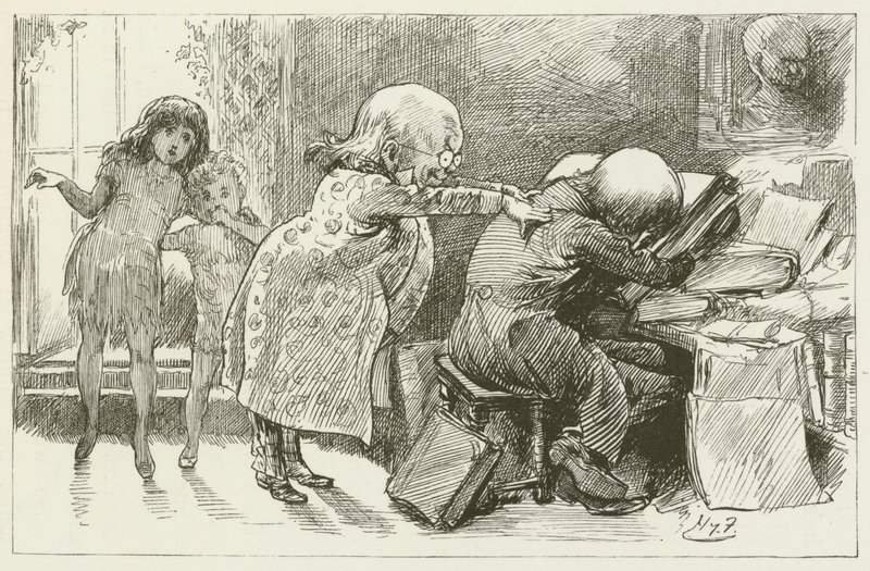 Illustration for Sylvie and Bruno by Harry Furniss
