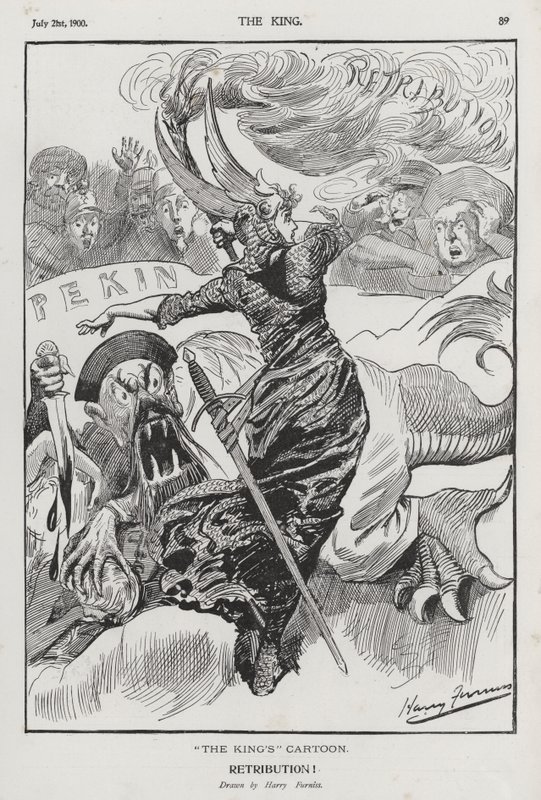 Retribution, cartoon on the Boxer Rebellion in China by Harry Furniss