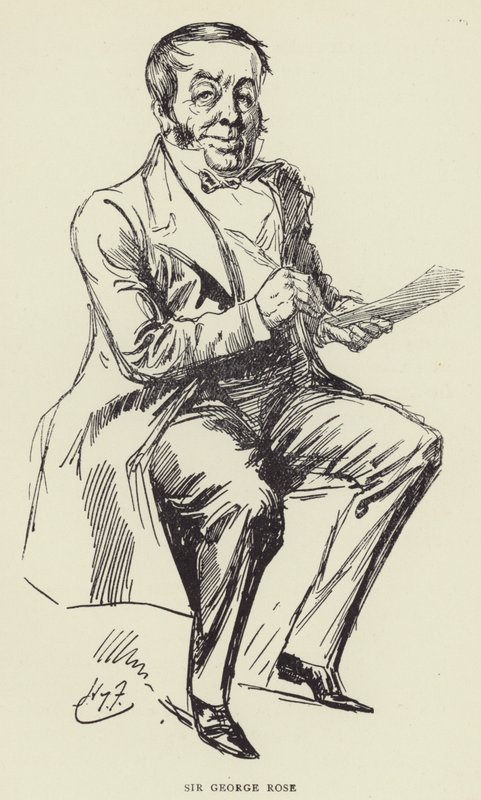 Sir George Rose by Harry Furniss