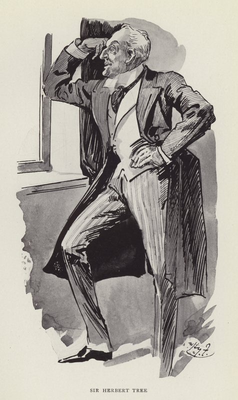 Sir Herbert Tree by Harry Furniss