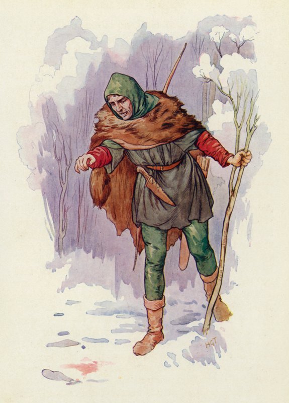 Ha! cried Herbert the Ranger, there has been a killing here! by Harry George Theaker