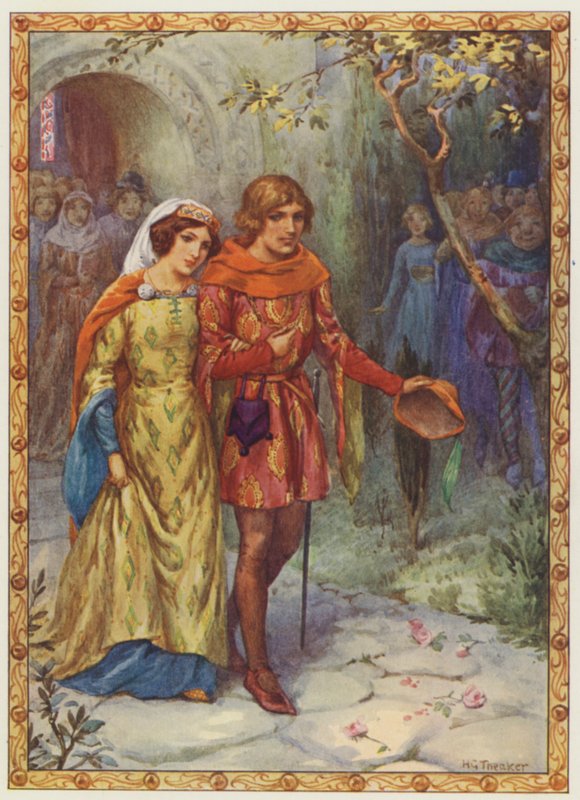 He married a lady of high birth, The Story of Gamelyn by Harry George Theaker