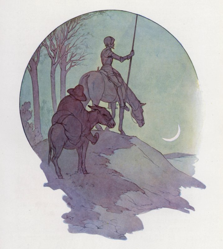 Illustration for Don Quixote by Harry George Theaker