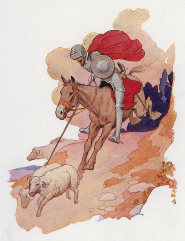 Illustration for Don Quixote by Harry George Theaker