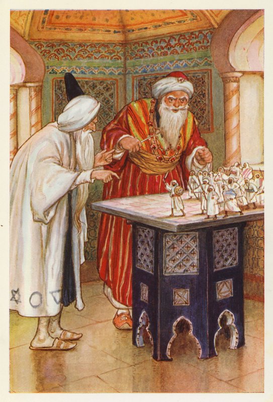 King Aben Habuz and the Arabian Astrologer by Harry George Theaker