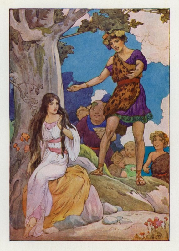 Poor, lost weeping Ariadne by Harry George Theaker