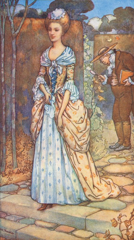 The Knight And The Lady, A Legend Of The Reign Of Queen Anne by Harry George Theaker