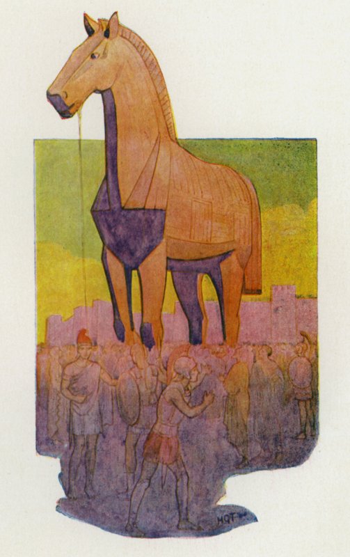 The Trojan Horse by Harry George Theaker
