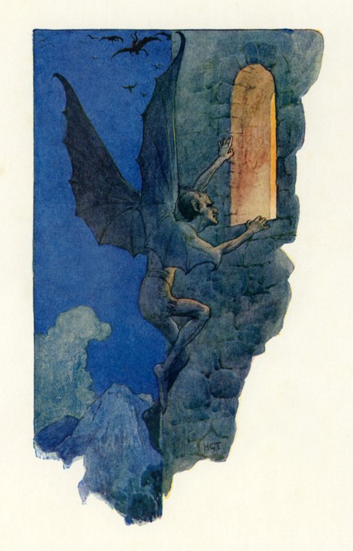 The Fairy Man Slipped in at the Open Casement by Harry George Theaker