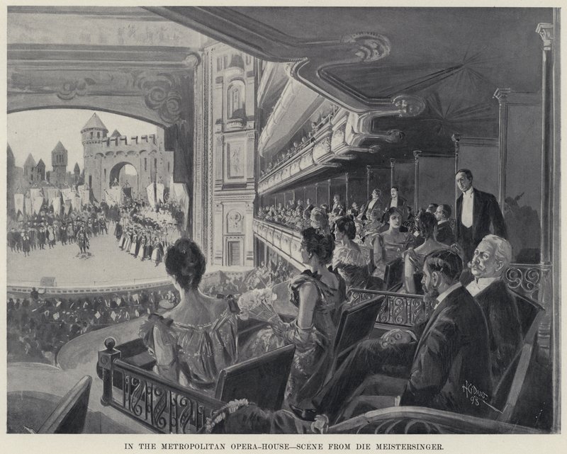 In the Metropolitan Opera-House, Scene from Die Meistersinger by Harry Grant Dart