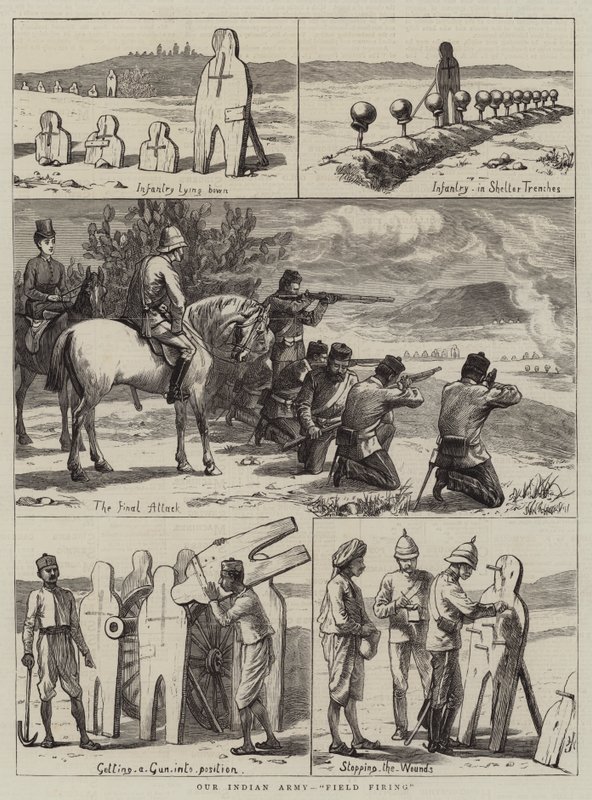 Our Indian Army, Field Firing by Harry Hamilton Johnston